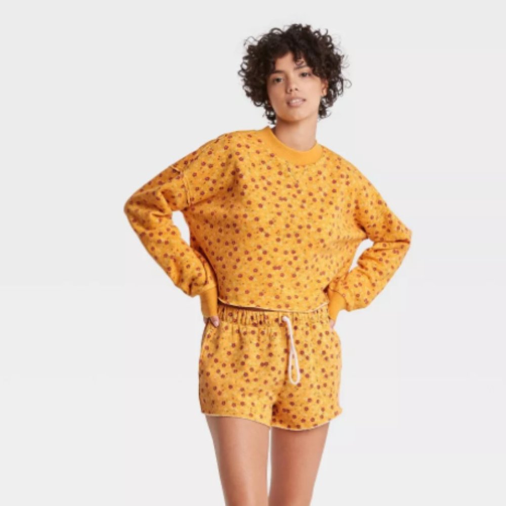 Target Colsie Yellow Pajama Shorts set